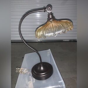 Elegant Bronze and Gold Art Deco Lamp